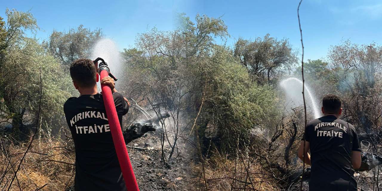 Kırıkkale'de yangın paniği: Karacalı'daki geniş çaplı arazi yangını!