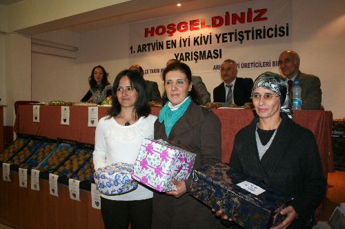 Çiftçiler en iyi kivi için yarıştı