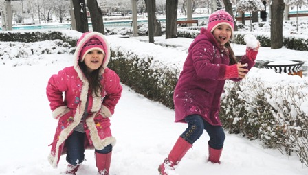 Ankara'dan kar manzaraları