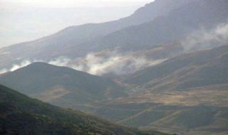 Goman Dağı ateş altına alındı